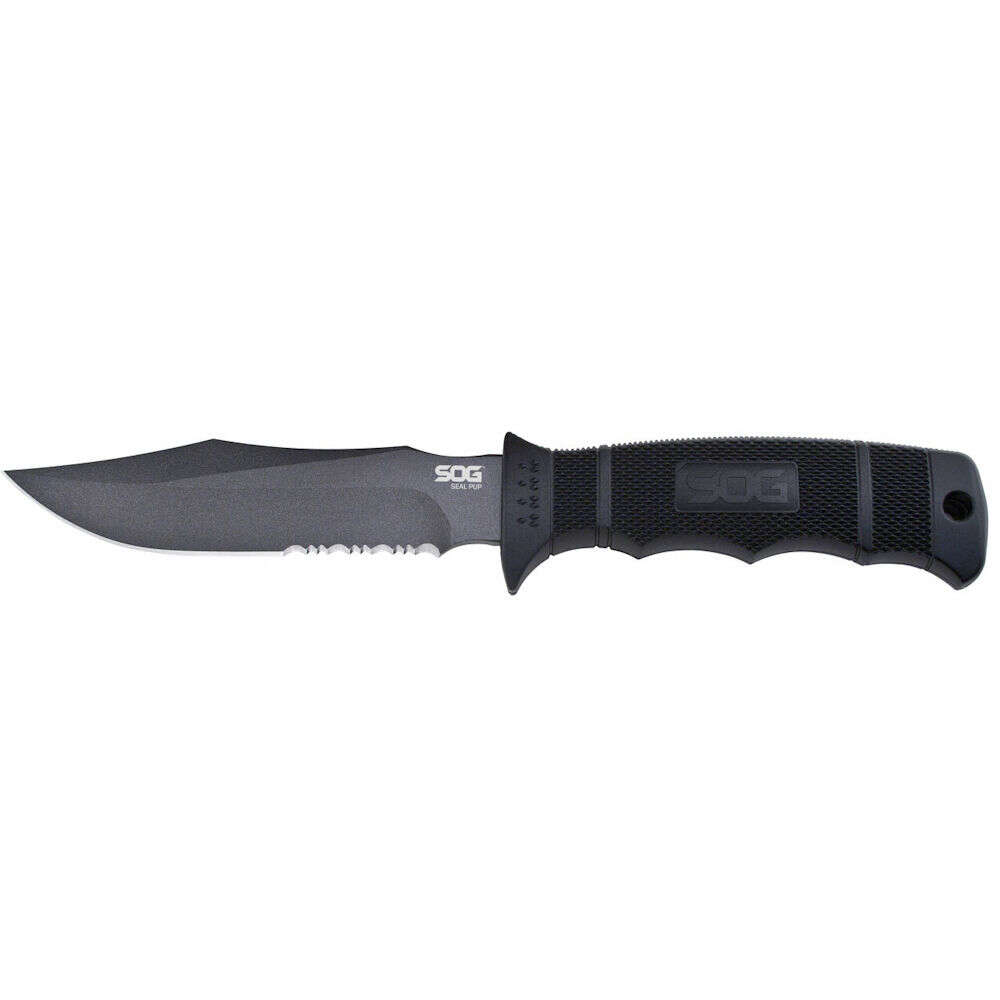 Knives SOG Knives&Tools Seal Pup SOG SEAL PUP BLACK 4.75" KYDEX